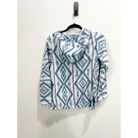 Faherty Womens Blanket Stripe Soft Flannel Navajo Sunbeam Baja Hoodie Small - Picture 3 of 5